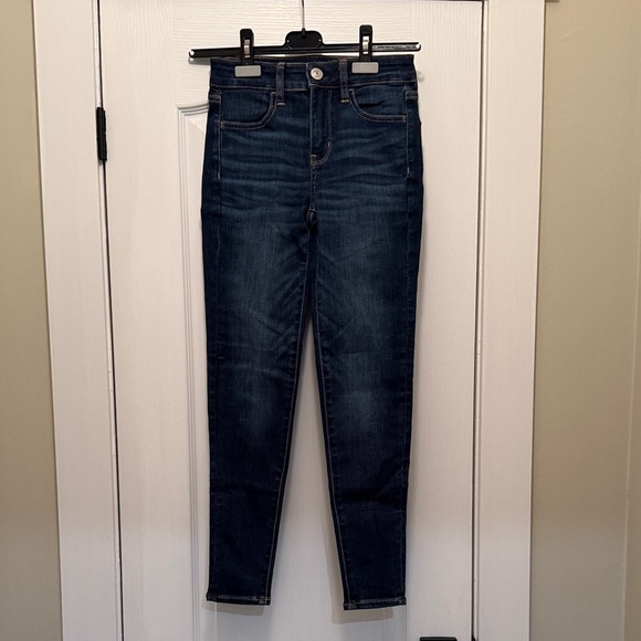 American Eagle Outfitters Denim - American Eagle Outfitters Next Level Stretch Dark Indigo Skinny Jeans (Short)